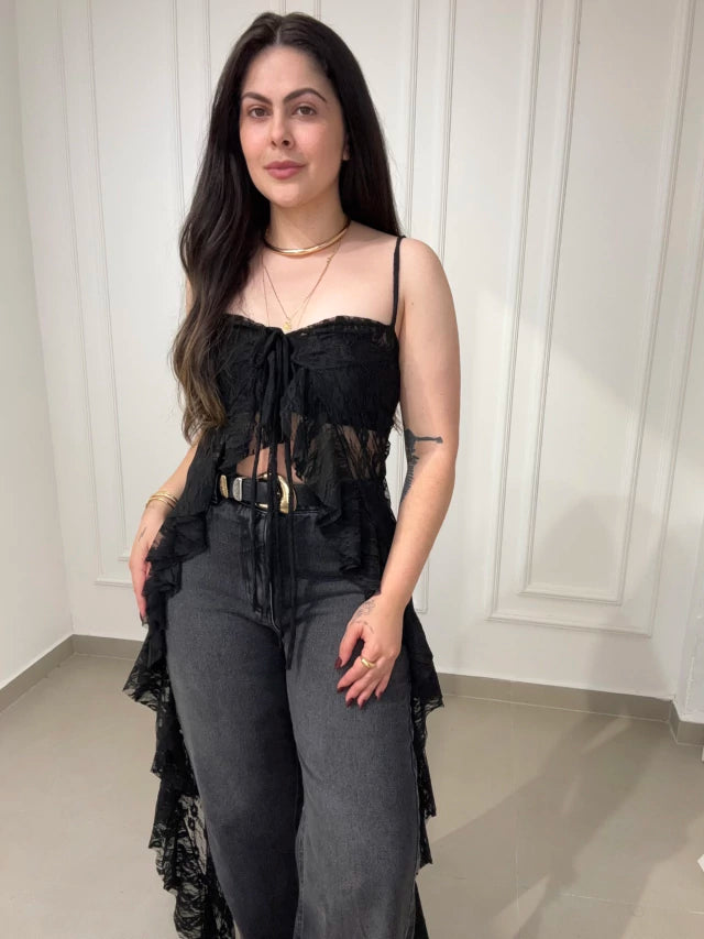 Túnica de Renda Noir