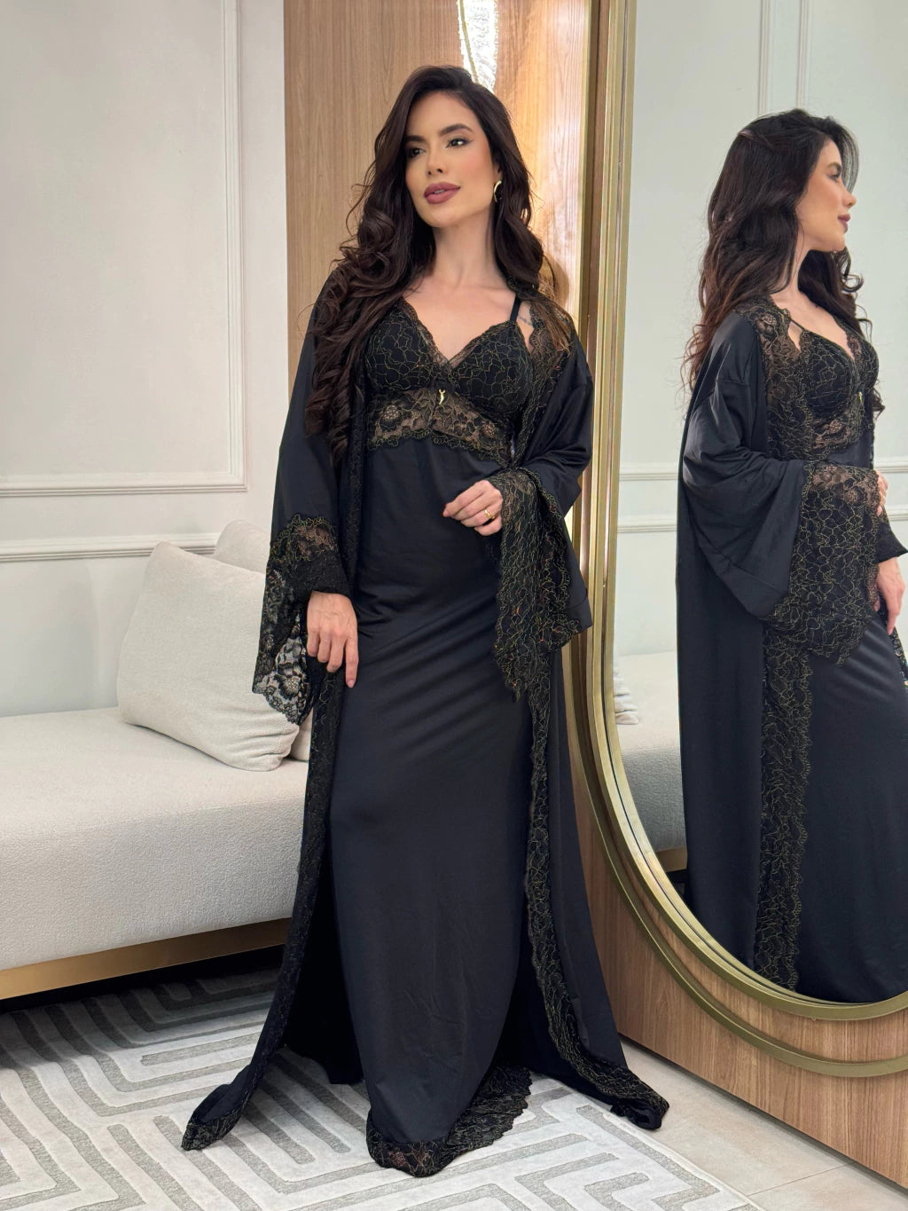 Kit Robe e Camisola Madame