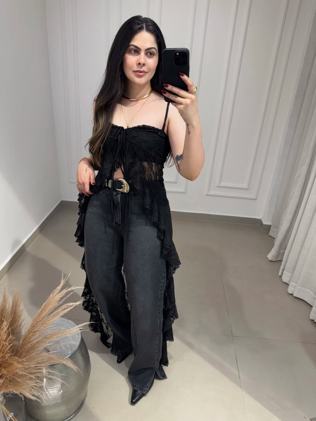 Túnica de Renda Noir